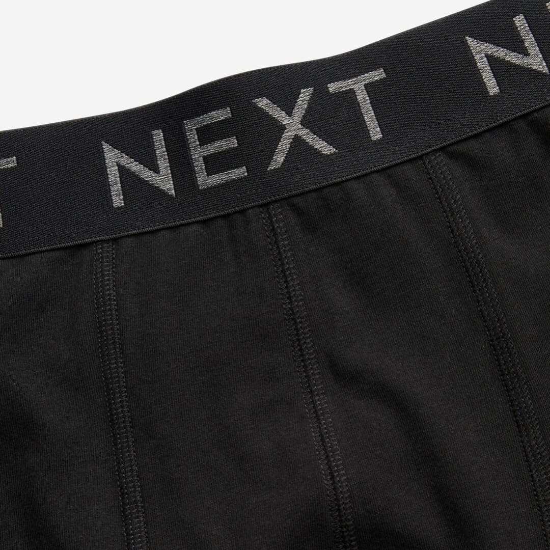 Black 3 pack Cotton Rich Blend Hipster Boxers-image-3